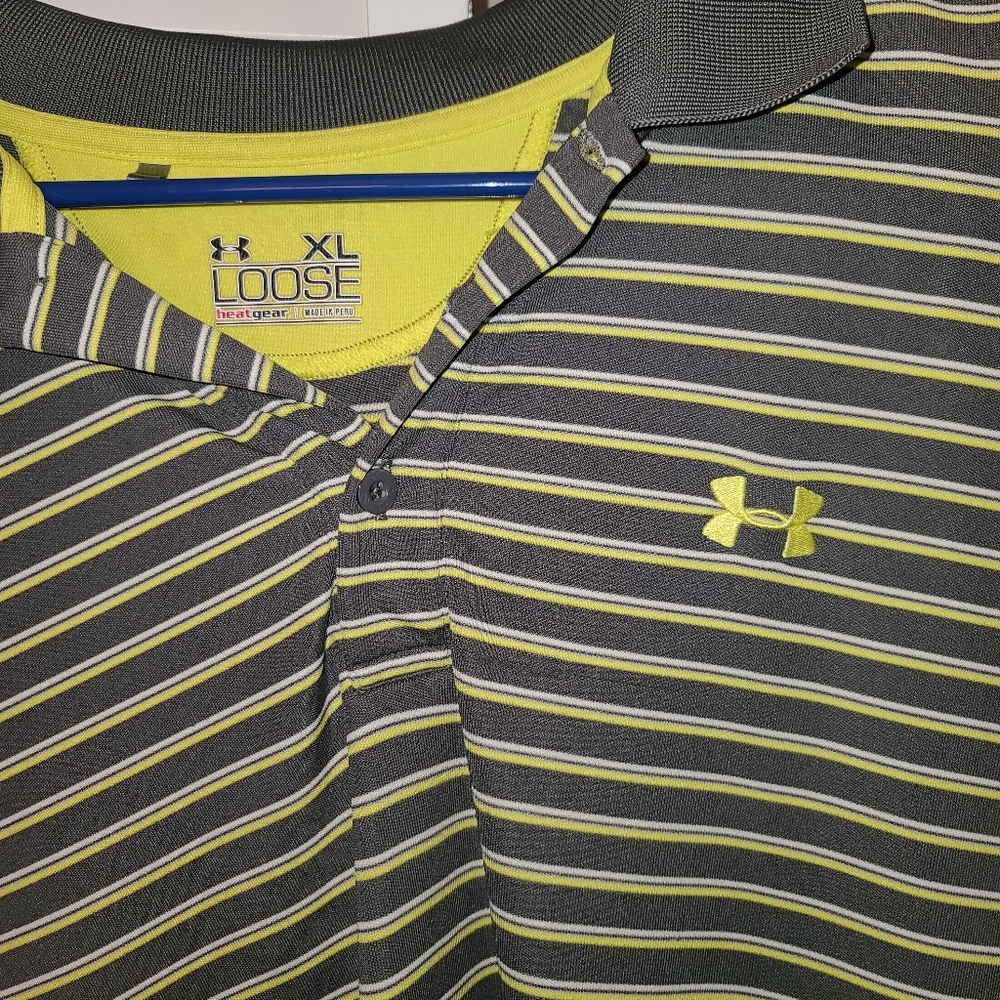 Lot of 3 Mens XL Under Armour polos